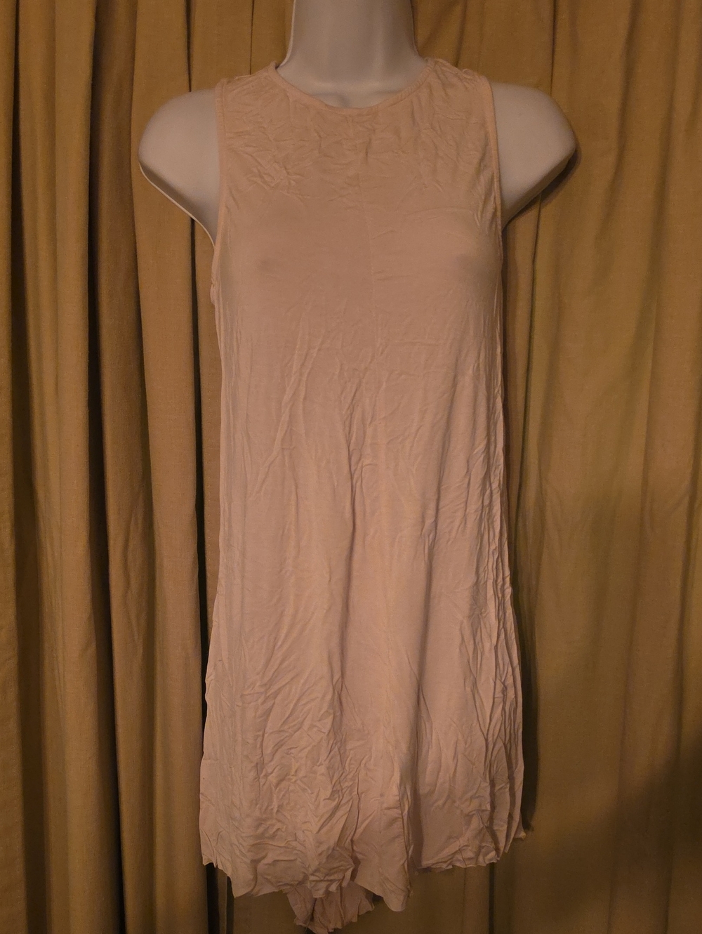 POL Sleeveless Tunic in Soft Beige Cream
